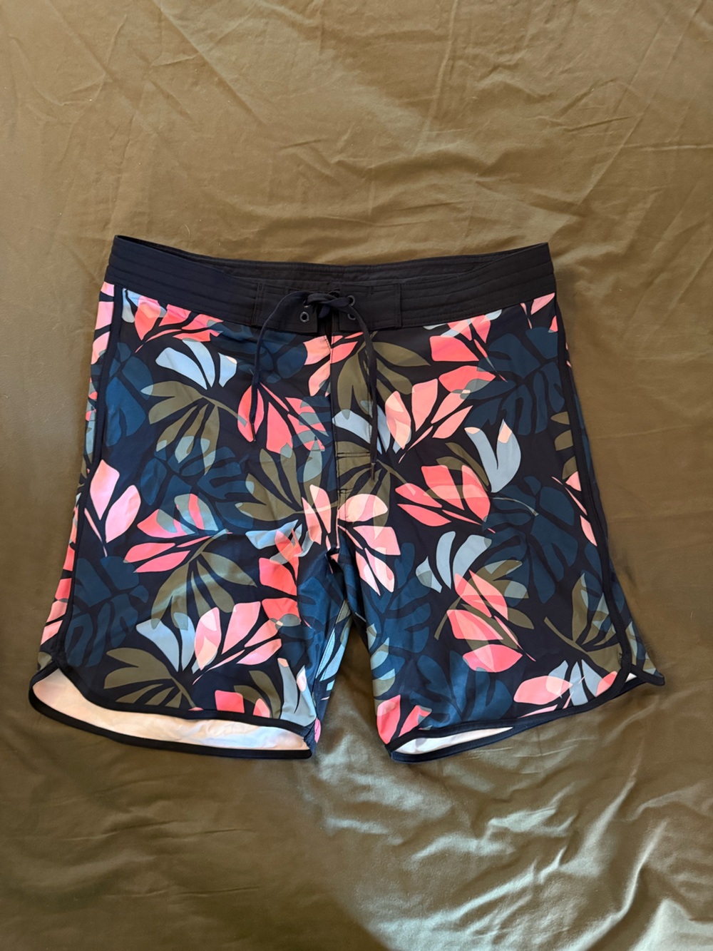 Old Navy Navy and Light Blue Swim Trunks